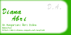 diana abri business card